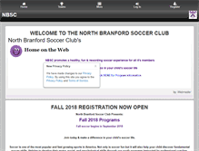 Tablet Screenshot of nbsoccer.com